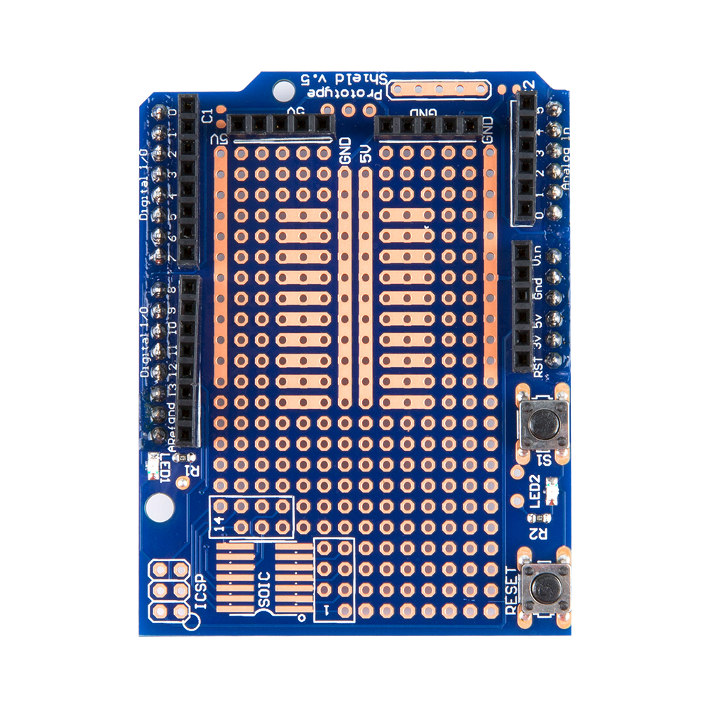 Плата расширения для Arduino UNO с макетной платой на 170 точек